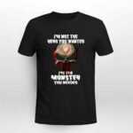 United States Marine Corps skull Im not the hero you wanted Im the monster you needed 2 T Shirt