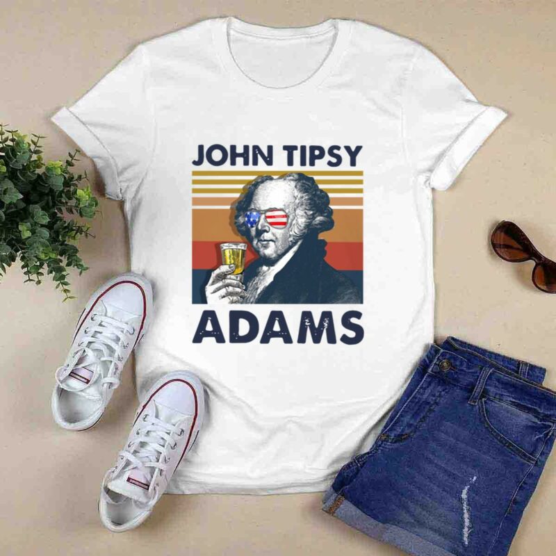 Us Drink John Tipsy Adams Vintage 0 T Shirt