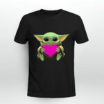 Valentines Day Baby Yoda Heart 2 T Shirt