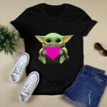 Valentines Day Baby Yoda Heart 3 T Shirt
