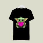 Valentines Day Baby Yoda Heart 4 T Shirt