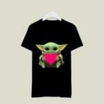 Valentines Day Baby Yoda Heart Funny 2 T Shirt