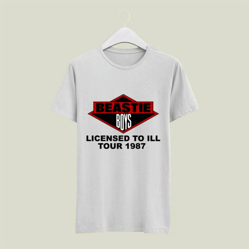 Vintage 1987 Beastie Boys Licensed To Ill Tour Front 5 T Shirt