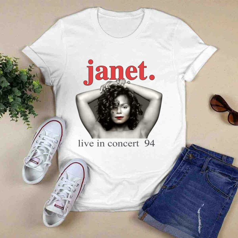Vintage 1993 1994 Janet Jackson Live In Concert World Tour 0 T Shirt