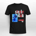 Vintage 1993 Steely Dan Summer Tour front black 2 T Shirt