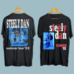 Vintage 1993 Steely Dan Summer Tour front black 3 T Shirt