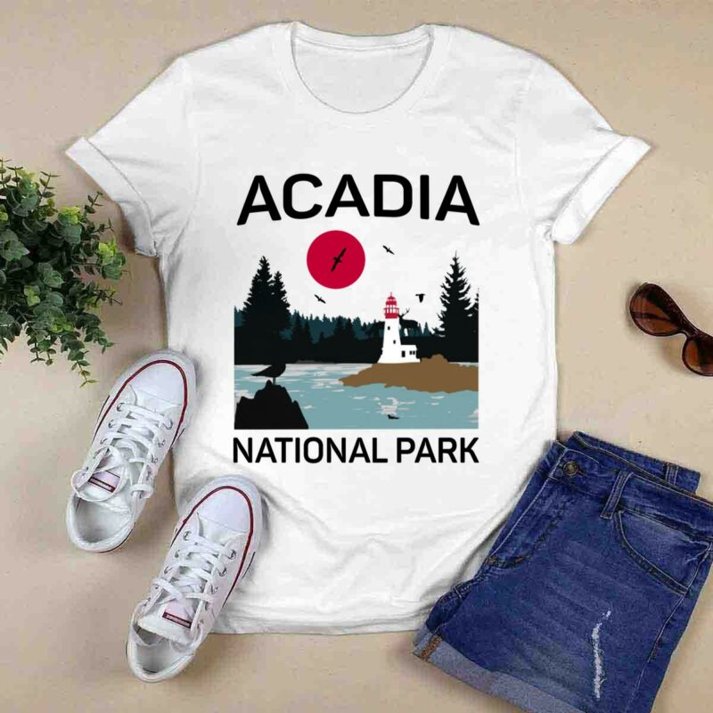 Vintage Acadia National Park Retro 80S Maine Mount Island 0 T Shirt