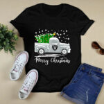 Vintage Car Carrying Christmas Tree Oakland Raiders Merry Christmas 3 T Shirt