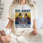 Vintage Go Away Or I Shall Taunt You A Second Time French Taunter Monty Python 1 T Shirt