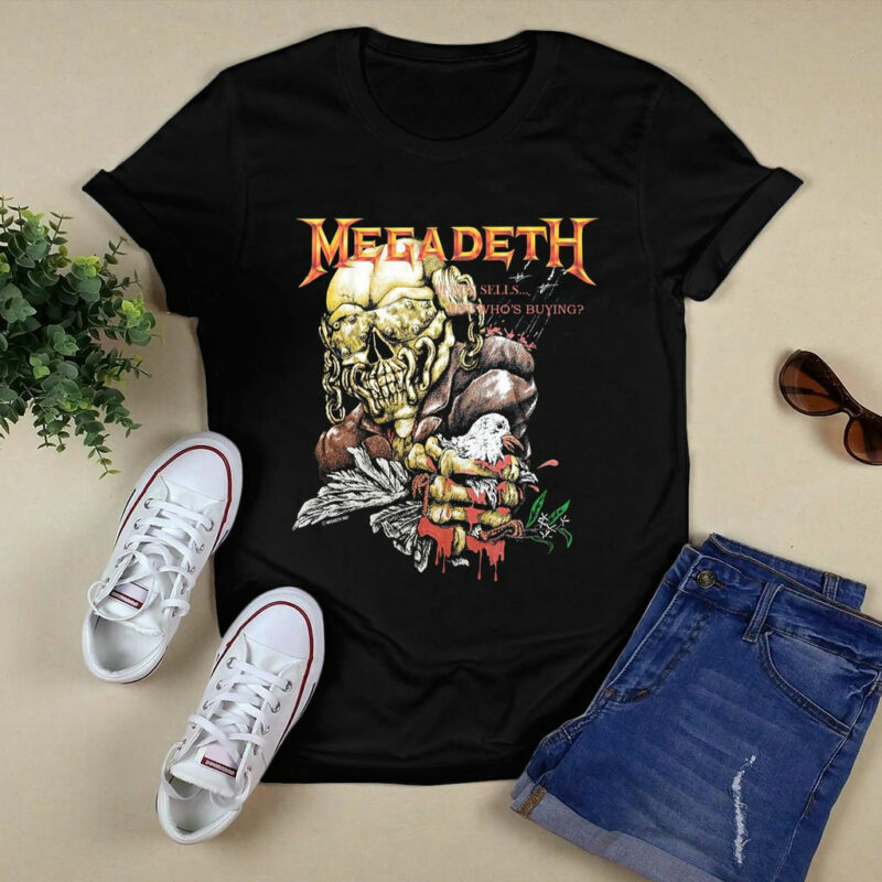 Vintage Megadeth Peace Sells Tour 87 88 Front 4 T Shirt