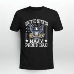 Vintage Proud Dad Us Navy United States Navy 3 T Shirt