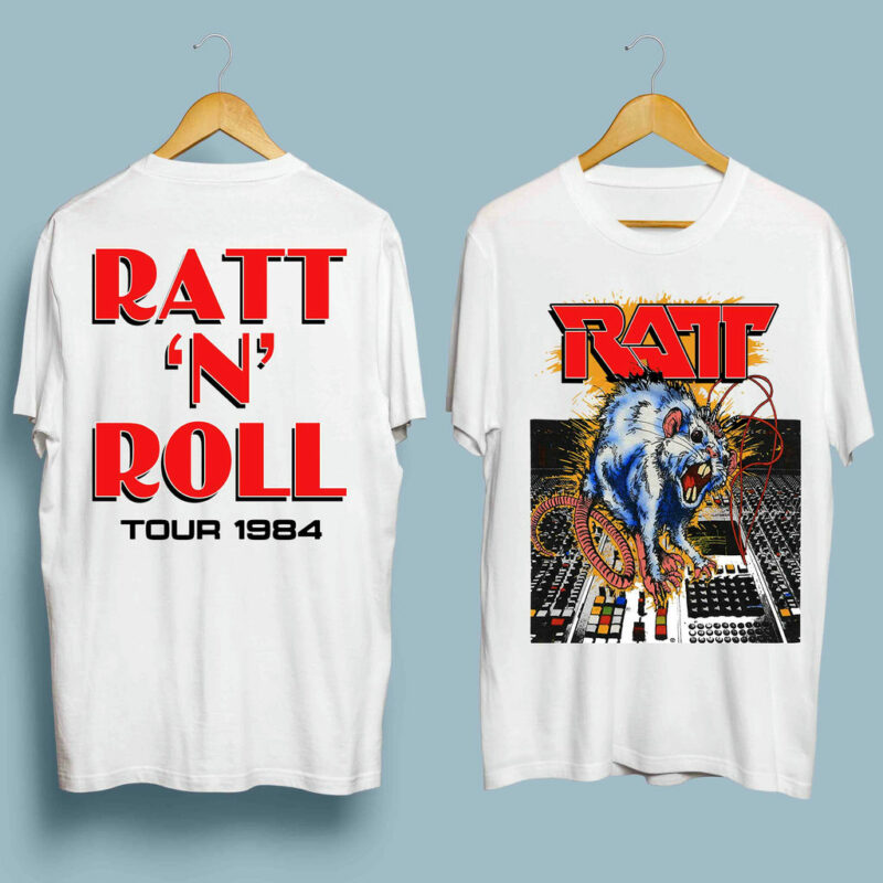 Vintage Ratt N Rolls 1984 Tour Front 5 T Shirt