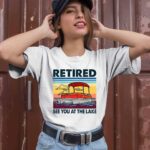 Vintage Retired See You At The Lake For Pontooning Lover 2 T Shirt