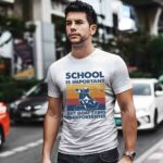 Vintage School Is Important But Goat Tying Is Importanter for Goat Tying Lover 3 T Shirt