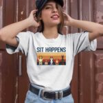 Vintage Sit Happens Sheltie Pug Siberian Husky And Miniature Pinscher for Dog Lover 2 T Shirt