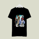 Vintage Style E 40 White Bay Area Rap 2 T Shirt