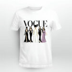 Vogue Horror Morticia Addams Vampira Lily Munster Morticia Addams and Elvira 4 T Shirt