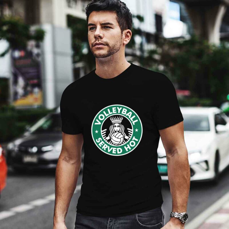 Volleyball Served Hot Starbucks Logo 0 T Shirt