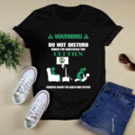Warning Do Not Disturb While Im Watching The Celtics Serious Injury 4 T Shirt