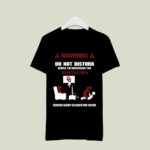 Warning Do Not Disturb While Im Watching The Sooners Serious Injury Or Death 1 T Shirt