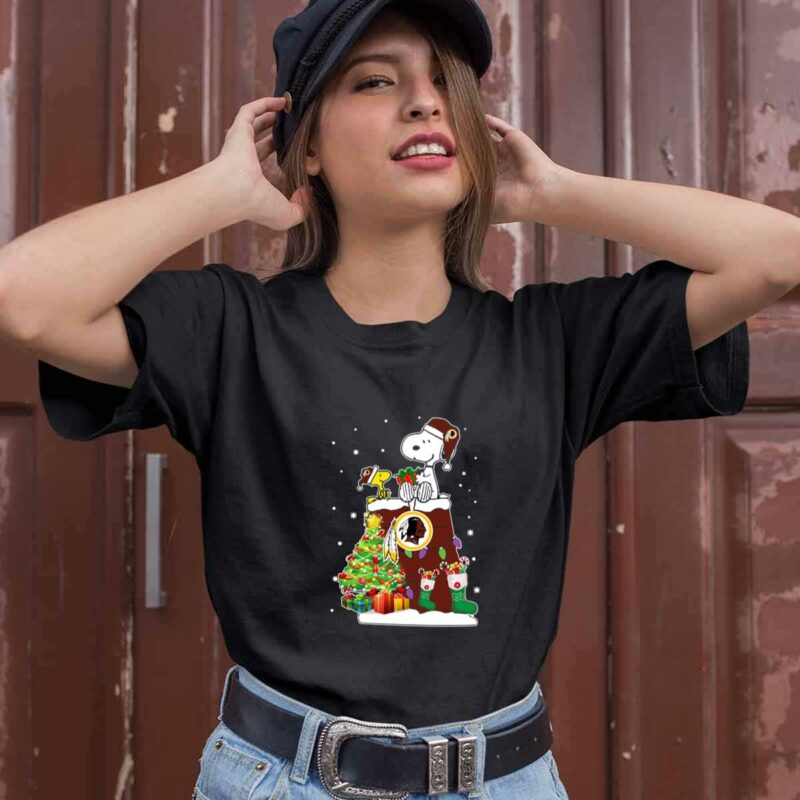 Washington Commanders Snoopy Woodstock Christmas 0 T Shirt