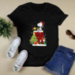 Washington Nationals Snoopy Woodstock Christmas 4 T Shirt