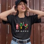 Watching Christmas Friends Friendss Oversized Comfort Colors Xmas 2803 T Shirt