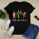 Watching Christmas Friends Friendss Oversized Comfort Colors Xmas 3 T Shirt