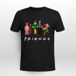 Watching Christmas Friends Friendss Oversized Comfort Colors Xmas 4 T Shirt
