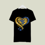 West Virginia Mountaineers Twinkle Heart 1 T Shirt