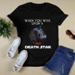 When You Wish Upon A Death Star Scary Mickey Mouse Star Wars 4 T Shirt