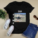 White Font Sniper Monkey 2 T Shirt