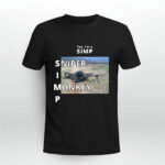 White Font Sniper Monkey 4 T Shirt