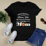Wife Mom Calgary Flames Fan Hockey Mothers day Gift 4 T Shirt
