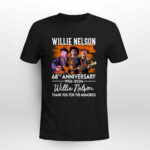 Willie Nelson 68th Anniversary 1956 2024 Signed thank you for the memories 3 T Shirt
