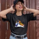 Winnie the Pooh And Friends Playing With Snow Christmas 1 T Shirt