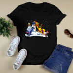 Winnie the Pooh And Friends Playing With Snow Christmas 3 T Shirt