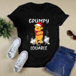 Winnie the Pooh Grumpy But Lovable Christmas 2 T Shirt
