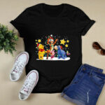 Winnie the Pooh Tigger Pooh And Eeyore With Lights Christmas 4 T Shirt