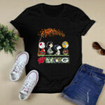 Wisconsin And Other Sport Teams Snoopy Under The Fall Tree 3 T Shirt