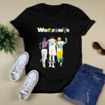 Wisconsin Christian Yelich Alex Antetokounmpo Aaron Rodgers Signatures 4 T Shirt