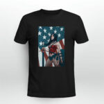 Wonder Woman American Flag 2 T Shirt