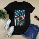 Wonder Woman American Flag 4 T Shirt