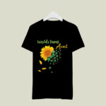 World Is Dopest Aunt Sunflower Weed Leaves 4 T Shirt