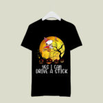 Yes I Can Drive A Stick Snoopy Halloween 3 T Shirt