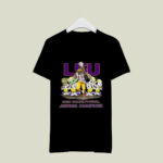 Yoda Groot Mickey Snoppy and LSU Tigers Champions National 1 T Shirt