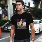 Yoda Groot Mickey Snoppy and LSU Tigers Champions National 2 T Shirt