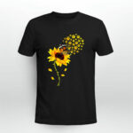 You Are My Sunshine Sunflower Funny Dog Paws Butterfly 2 T Shirt