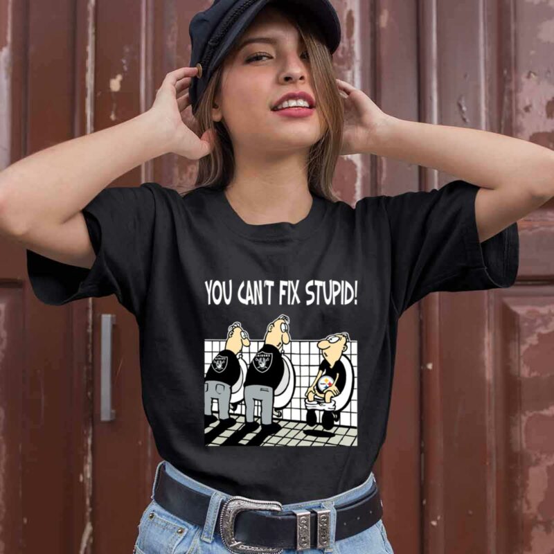 You Cant Fix Stupid Funny Oakland Raiders 0 T Shirt