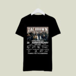 Zac Brown Band World Tour 2022 20th Anniversary 2002 2022 2 T Shirt